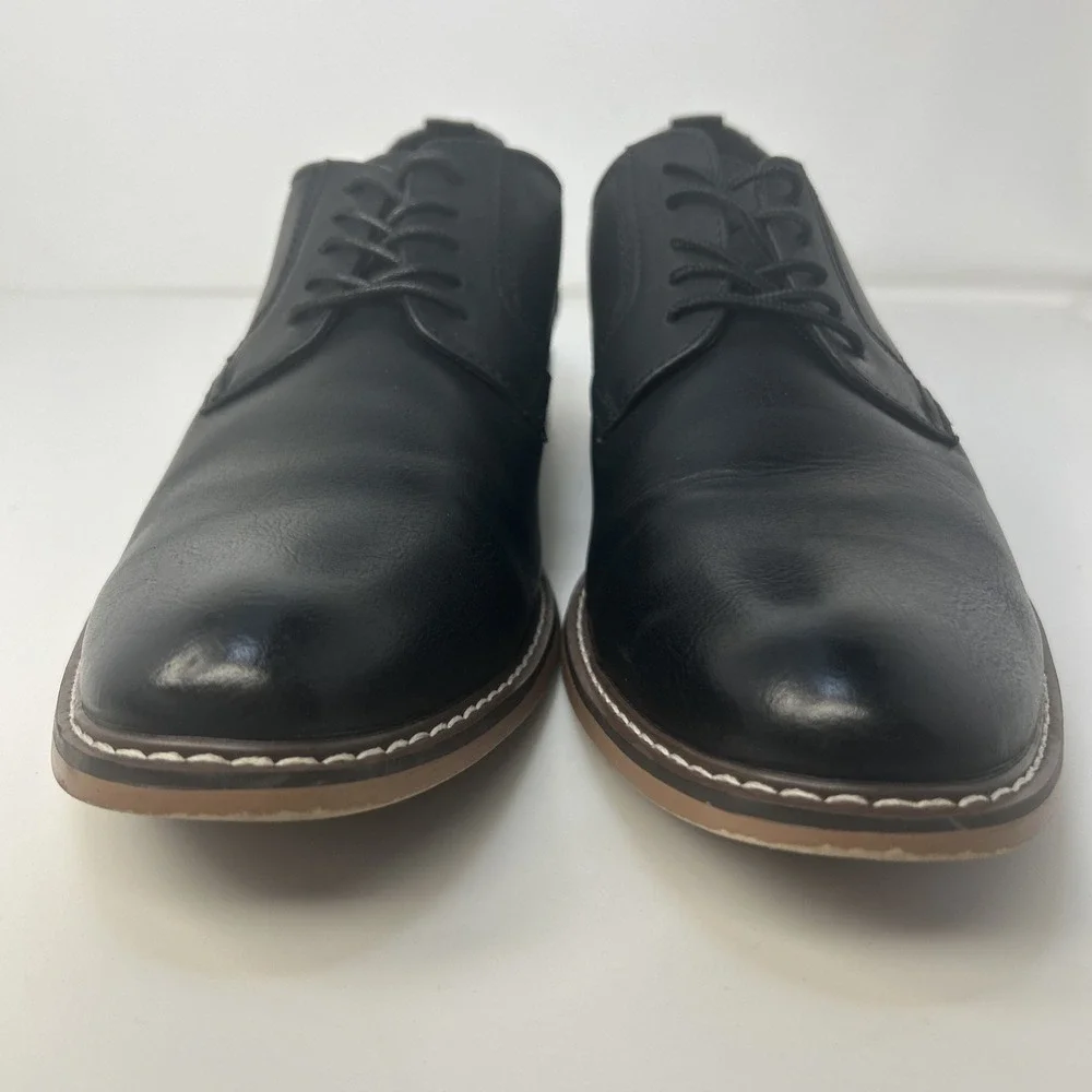 Madden by Steve Madden Ajapp Men's Oxford Dress Shoes Black Size 13 Low Top